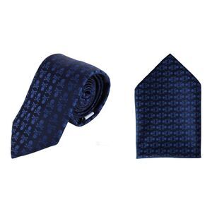 Ascentix Pirate Skull and Crossbones Necktie & Pocket Square Bundle